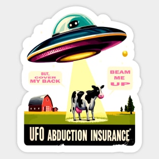 UFO Abduction Sticker